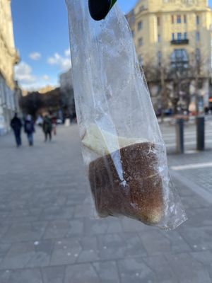   at Fitzkey Chimney Cake - Food Stand in Budapest