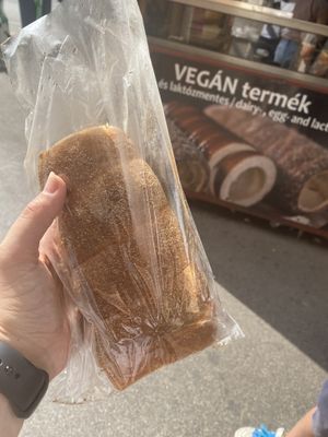 Cinnamon   at Fitzkey Chimney Cake - Food Stand in Budapest