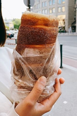   at Fitzkey Chimney Cake - Food Stand in Budapest