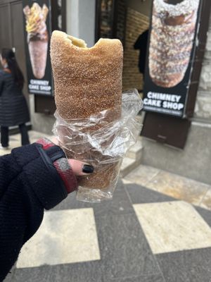   at Fitzkey Chimney Cake - Food Stand in Budapest