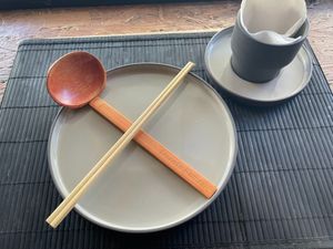 Seat display at Kapitan Ramen Bistro in Lisbon