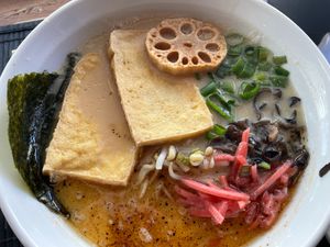 Ramen bowl at Kapitan Ramen Bistro in Lisbon