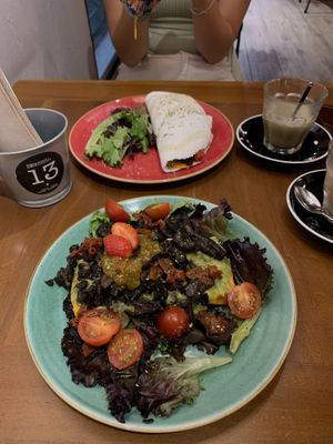 Tostada vegan & tapioca vegan   at Zenith Brunch & Cocktails in Madrid