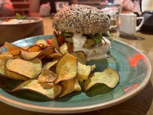 Zenith burger  at Zenith Brunch & Cocktails in Madrid