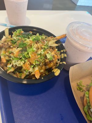 Vegan Flatiron Fries-good for a group! at Meta Burger in Boulder