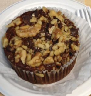 Banana nut muffin at Wildflour Bakery and Cafe in West Seattle