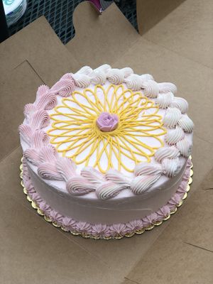 Coconut lemon hibiscus cake at Wildflour Bakery and Cafe in West Seattle