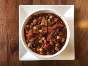 Chili of the day  at Wildflour Bakery and Cafe in West Seattle