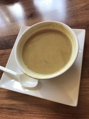 Curry soup at Wildflour Bakery and Cafe in West Seattle