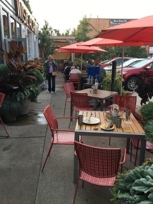 Outside seating at Wise Acre in Minneapolis