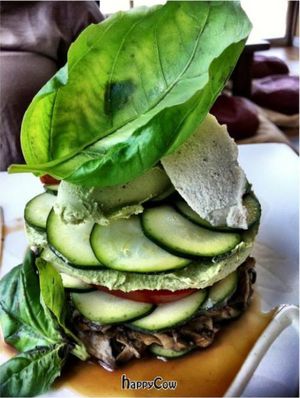Raw lasagne at The Naked Sprout in Burlington