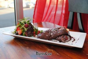 Sunday brunch - raw crepes at The Naked Sprout in Burlington