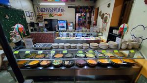 Lots of options, but which ones are vegan...? at El Apetito Buffet in Oaxaca