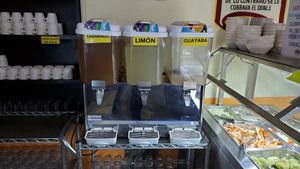 Agua del dia is included. at El Apetito Buffet in Oaxaca