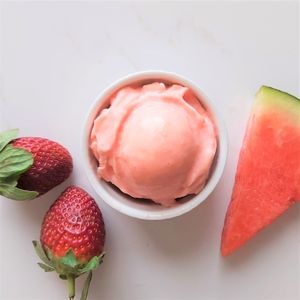 Watermelon & Strawberry Sorbet at Mellabella in Braidwood