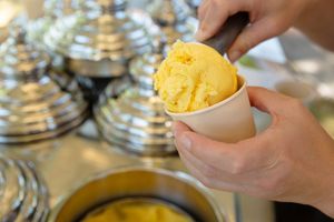 Mango Sorbet at Mellabella in Braidwood