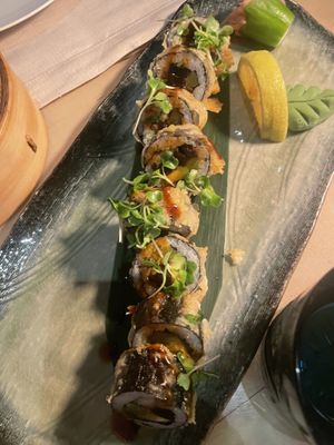 Mushrooms sushi  at Antasia Beach Club in Paphos