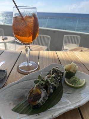 Vegan roll   at Antasia Beach Club in Paphos