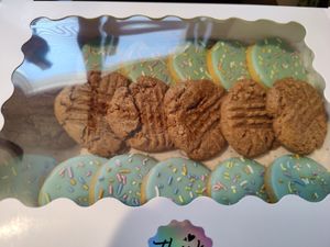 Sugar Cookies + Peanut Butter Cookies 100% Vegan at Nat's Vegan Bliss in La Puente
