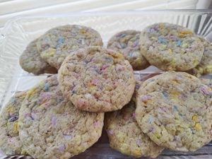 Funfetti with white chocolate chips at Nat's Vegan Bliss in La Puente