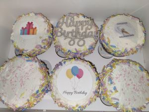 Funfetti bday cupcakes at Nat's Vegan Bliss in La Puente