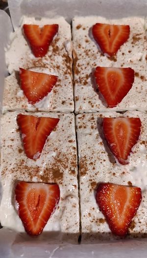 Tres leches cake at Nat's Vegan Bliss in La Puente