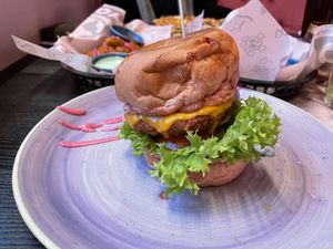 Crusty Cheese Burger at Vegan Junkhouse Club in Munich