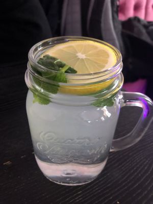 Lemon mint tea   at Vegan Junkhouse Club in Munich