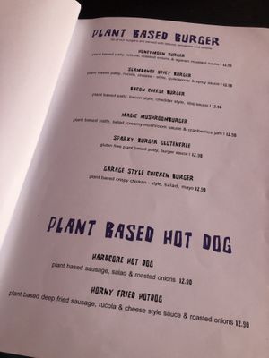 Burgers  at Vegan Junkhouse Club in Munich