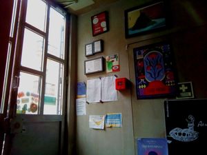 Entrance/exit from indoors #Veganuary at Ameaça Vegetal in Lisbon