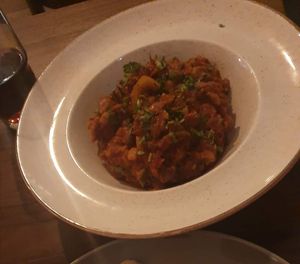 My camera is ass, so this is the best image I could get in the slightly dimmed lightning. at Chaczapuri in Krakow