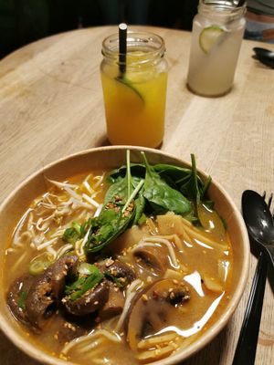 Ramen with mushrooms at Kung Fu Street Food in Copenhagen
