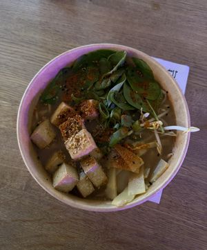 Vegan Ramen Soup  at Kung Fu Street Food in Copenhagen