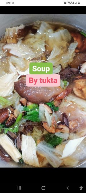 Mixed veg soup at Tukta in Koh Tao