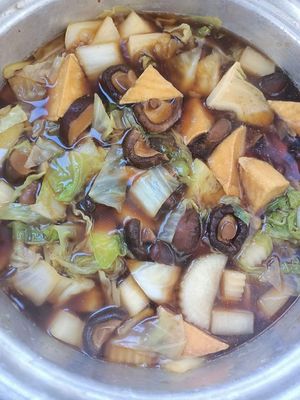 Veg soup on Buddha Days at Tukta in Koh Tao