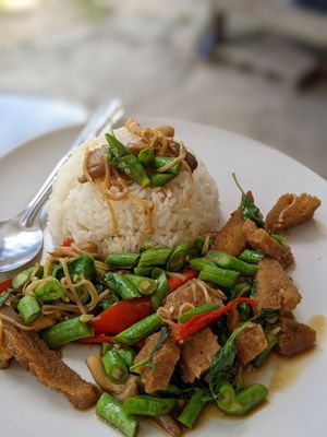 Vegan Fried Basil at Tukta in Koh Tao
