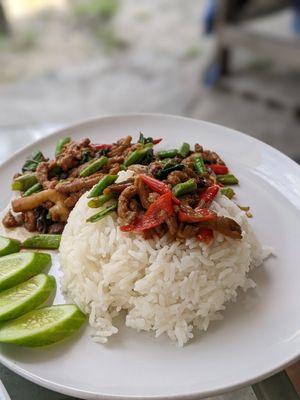 Vegan Fried Basil at Tukta in Koh Tao