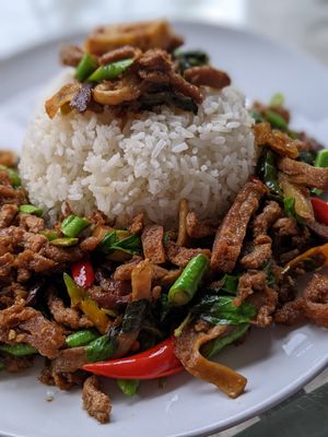 Vegan Fried Basil at Tukta in Koh Tao
