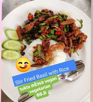 ขอบคุณค่ะ ผัดกระเพราแสนอร่อย at Tukta in Koh Tao