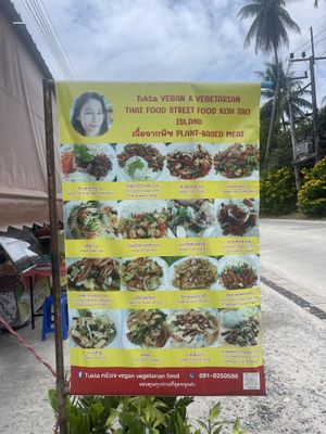 Sign outside   at Tukta in Koh Tao