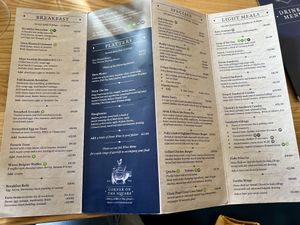 Menu   at Corner on the Square in Beauly