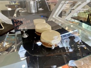 Vegan cheesecakes   at Corner on the Square in Beauly