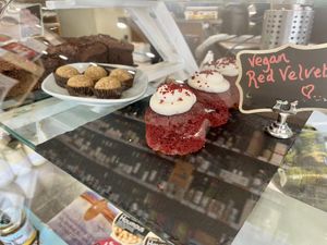Vegan cakes   at Corner on the Square in Beauly