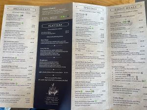 Menu  at Corner on the Square in Beauly
