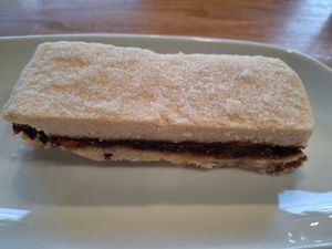 November 2025 - date and apple slice at Corner on the Square in Beauly