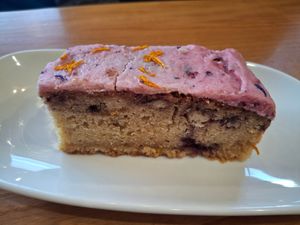November 2025 - berry cake at Corner on the Square in Beauly