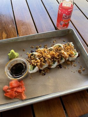 Crunchy spicy roll without spicy mayo at Horu Sushi Kitchen in Plano