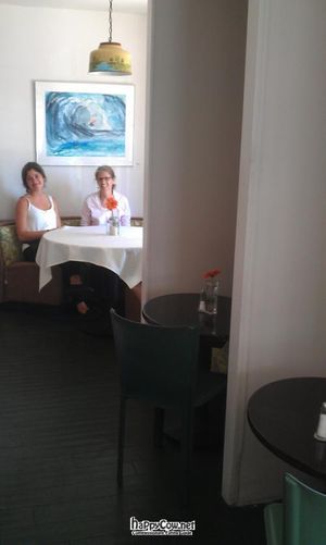 Employees of Adama; manager & server.   at Adama in Santa Barbara