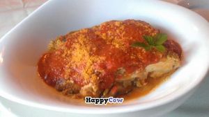 Lasagne at Adama in Santa Barbara