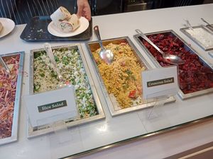 All salads are vegan at Olives and Meze in South West London